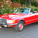1972 Mercedes-Benz 350SL. Signal Red/Black. European style. first year of W107