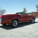 1972 Mercury Cougar XR7 convertible, bright red paint with white bucket seats