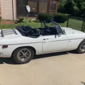 1972 MG B Convertible White