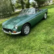 1972 MG MGB Convertible, Aston Martin British Racing Green, Excellent Condition.