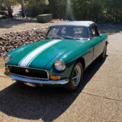 1972 MG MGB Convertible Green white