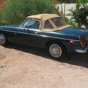 1972 MGB Convertable, green with tan interior .