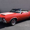 1972 Oldsmobile 442 Convertible Power Top 0 Matador Red Convertible 350C.I. Auto