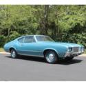1972 Oldsmobile Cutlass S 68,991 Miles Blue coupe Rocket 350 CU-IN Auto AC