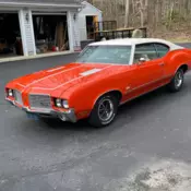 1972 Oldsmobile Cutlass S Coupe Orange