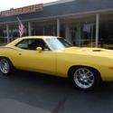 1972 Plymouth Cuda Lemon Twist 408 Stroker 4 wheel disc brakes