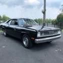 1972 Plymouth Duster BLACK ON BLACK 4 SPEED  !