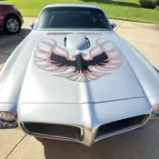 1972 Pontiac Firebird Coupe Grey Trans Am Clone   Resto Mod