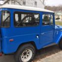 1972 toyota landcruiser fj40- blue with white top, F1 engine with 3-spd trans,