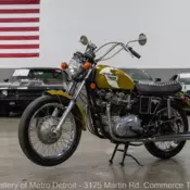 1972 Triumph Bonneville  12589 Miles Gold and White  650cc 2 Cylinder
