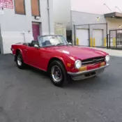 1972 Triumph TR6 in Racing Red. Nicely Presentable.