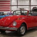 1972 Volkswagen Beetle  77788 Miles Red Convertible 4 Cylinder Manual