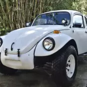 1972 Volkswagen Beetle (Pre-1980) Coupe White Baja