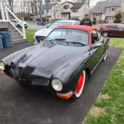 1972 Volkswagen Karmann Ghia Sedan Black