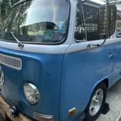 1972 Volkswagen Transporter Blue westfalia tintop campmobile