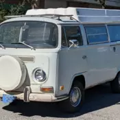 1972 VW Camper Van by Sportmobile pop top sleeps 4 adults all original interior