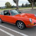 1973 1/2 Porsche 911T Targa, Tangerine, CIS fuel-injection, Matching Numbers