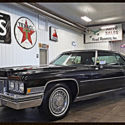 1973 Black Cadi Coupe Classic Car V8 Power Luxury Chrome Antique Show WMS 502