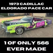 1973 Cadillac Eldorado Pace Car White Exterior, Red Interior 1 of 566 -Video-