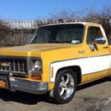 1973 Chevrolet C10 Pick Up Truck Yellow Gold White Standard Cab Pickup