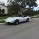 1973 Chevrolet Corvette Convertible White RWD Automatic