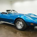 1973 Chevrolet Corvette Stingray 55030 Miles Medium Blue Metallic Convertible 35