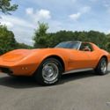 1973 Chevrolet Corvette Stingray Orange tan leather A/C #&#039;s Match Documented