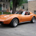 1973  CORVETTE STINGRAY L-82  4SPD TRANS  350 V8  ORANGE METALLIC,  T-TOP SHARP