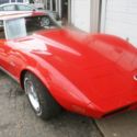 1973 Corvette Stingray With T Tops Red