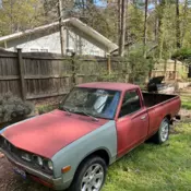 1973 Datsun 620 pickup truck, 1.6 liter, partially restored, you pick color