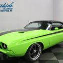 1973 Dodge Challenger Restomod 2931 Miles Green Hardtop 340 V8 3 Speed Automatic