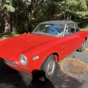 1973 Fiat 124 Spider 1600 Convertible Red Sport