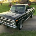 1973 Ford 100 Ranger SWB Fleetside 302 3 spd manual 40543 Miles Black Pickup Tru