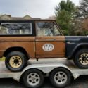 1973 Ford Bronco uncut, rusty, AAA service gas station lot truck