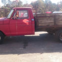 1973 Ford F-250 Flat Bed Pickup Truck with a 390 V8 Engine dual tires
