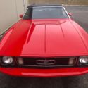 1973 Ford Mustang Convertible, Red Exterior,Black Interior,Rally Stripes, 351 V8