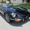 1973 Jaguar V-12 XKE Roadster &quot;Triple Black, 4/Speed, AC, Wire Wheels,22,589 Mi.