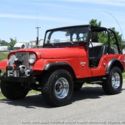1973 JEEP CJ5 2 Door 4X4 304 V8 Unrestored 3 8350 Miles Red SUV  3 Speed Manual