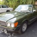 1973 Mercedes Benz 350SLC Euro 3.5L 862G Green over Velour Interior