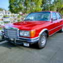 1973 Mercedes Benz 450 SE, V8 rare red over cream, swb, Euro bumpers,survivor