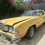 1973 Mercury Cougar Convertible Yellow xr7