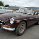 1973 MG MGB Roadster, Rare ONE Year Only BLACK TULIP color, Excellent project!