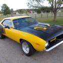 1973 Plymouth Barracuda, 383 V8, 727 Auto,323 posi, PS, PDB, 71 CUDA Billboard.