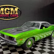 1973 Plymouth Barracuda HYPER GREEN 340cid RESTORED!!