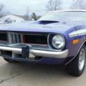 1973 Plymouth CUDA SPECIAL ORDER VIOLET METALLIC NUMBERS MATCHING 340 FOUR SPEED