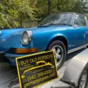 1973 porsche 911 911T targa No Rot Tan Black Int. 58k 5 Speed Gemini Blue