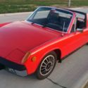 1973 porsche 914 1.7L, Bahia Red over Black Vinyl