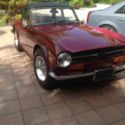 1973 TR-6 convertible, Dark Red w/ Tan interior