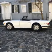1973 Triumph TR 6 Convertible White tan