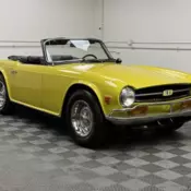 1973 TRIUMPH TR6 CONVERTIBLE. MIMOSA YELLOW WITH BLACK TRIM, TOP, TOP BOOT,